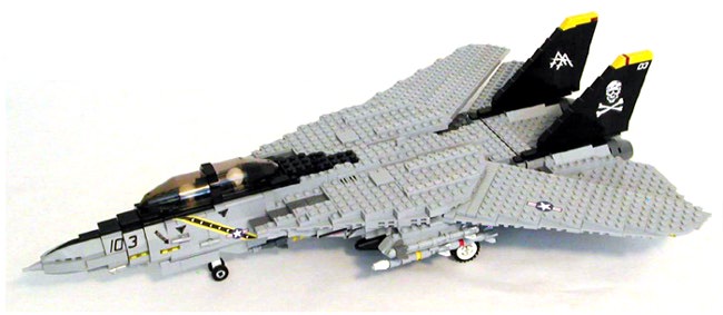 f14 tomcat. CUSTOM LEGO F-14 TOMCAT