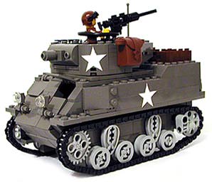 WW2 M8 LEGO Armored Fighting Vehicle Model