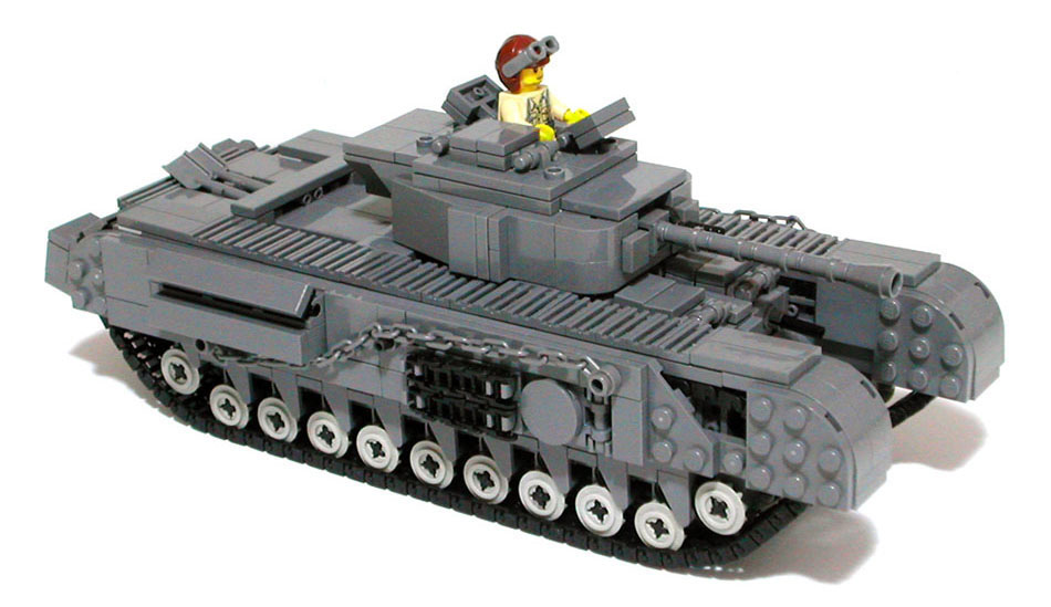 Lego ww2 tank Churchill III army military bricks Tank Custom WWII battle UK 