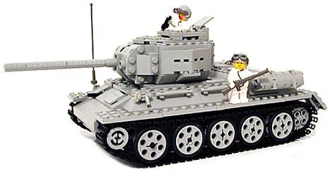 WW2 T34 LEGO Tank Model